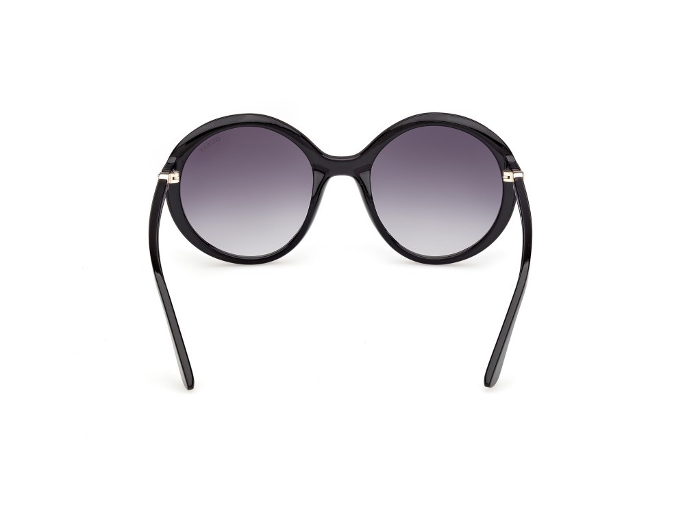 Occhiali da sole Guess GU00281 (01B) colore nero lucido forma rotondo lenti fumo grad.