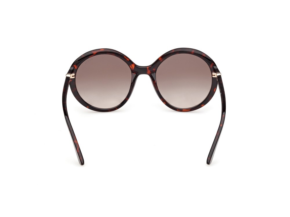 Occhiali da sole Guess GU00281 (52F) colore avana scura forma rotondo lenti marrone sfumato