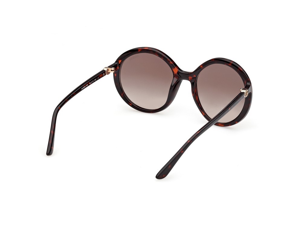 Occhiali da sole Guess GU00281 (52F) colore avana scura forma rotondo lenti marrone sfumato