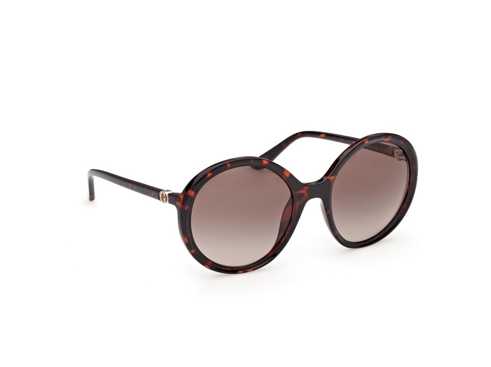 Occhiali da sole Guess GU00281 (52F) colore avana scura forma rotondo lenti marrone sfumato