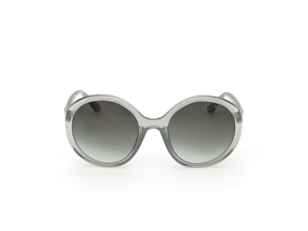 Occhiali da sole Guess GU00281 (93P) colore verde chiaro lucido  forma rotondo lenti verde sfumato