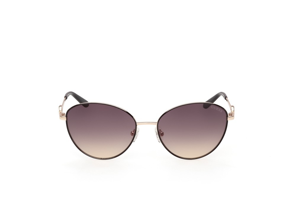 Occhiali da sole Guess GU00284 (05B) colore nero opaco / oro endura lucido forma rotondo lenti fumo grad.