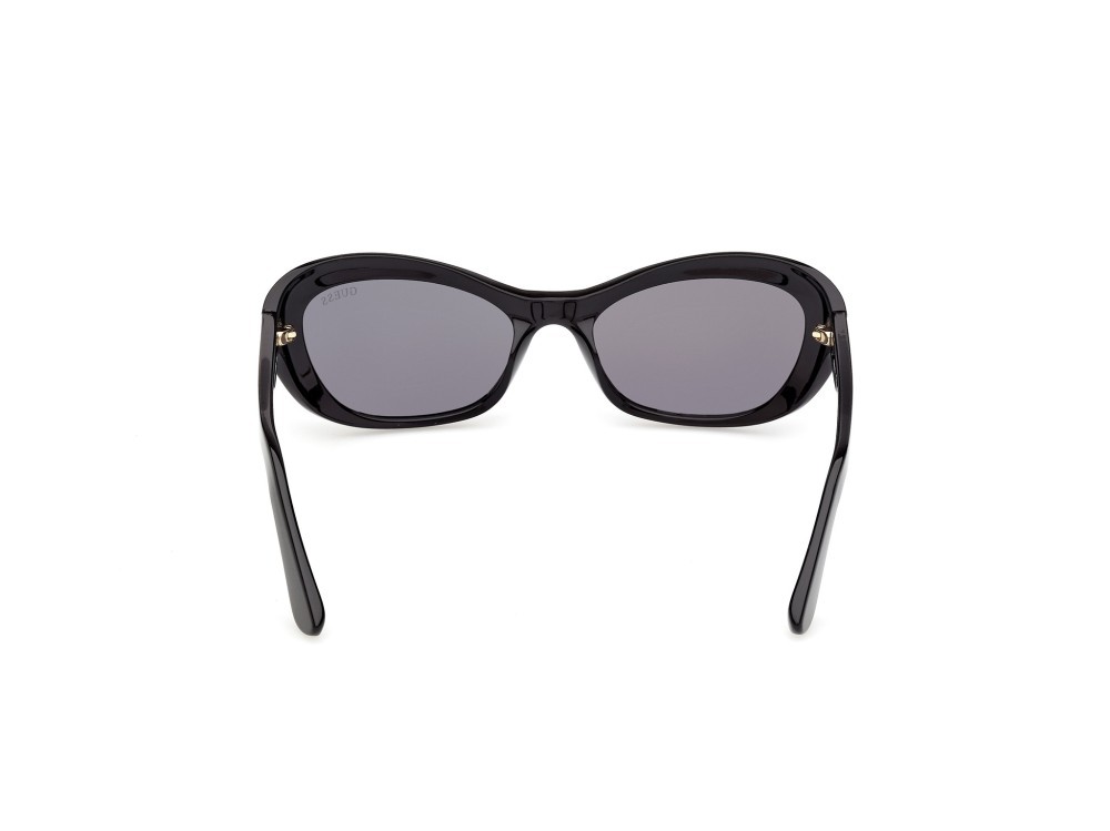Occhiali da sole Guess GU00286 (01A) colore nero lucido forma cat eye lenti fumo