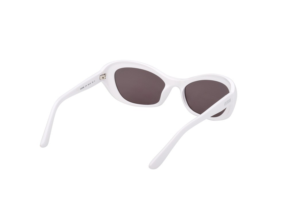 Occhiali da sole Guess GU00286 (21A) colore bianco lucido forma cat eye lenti fumo