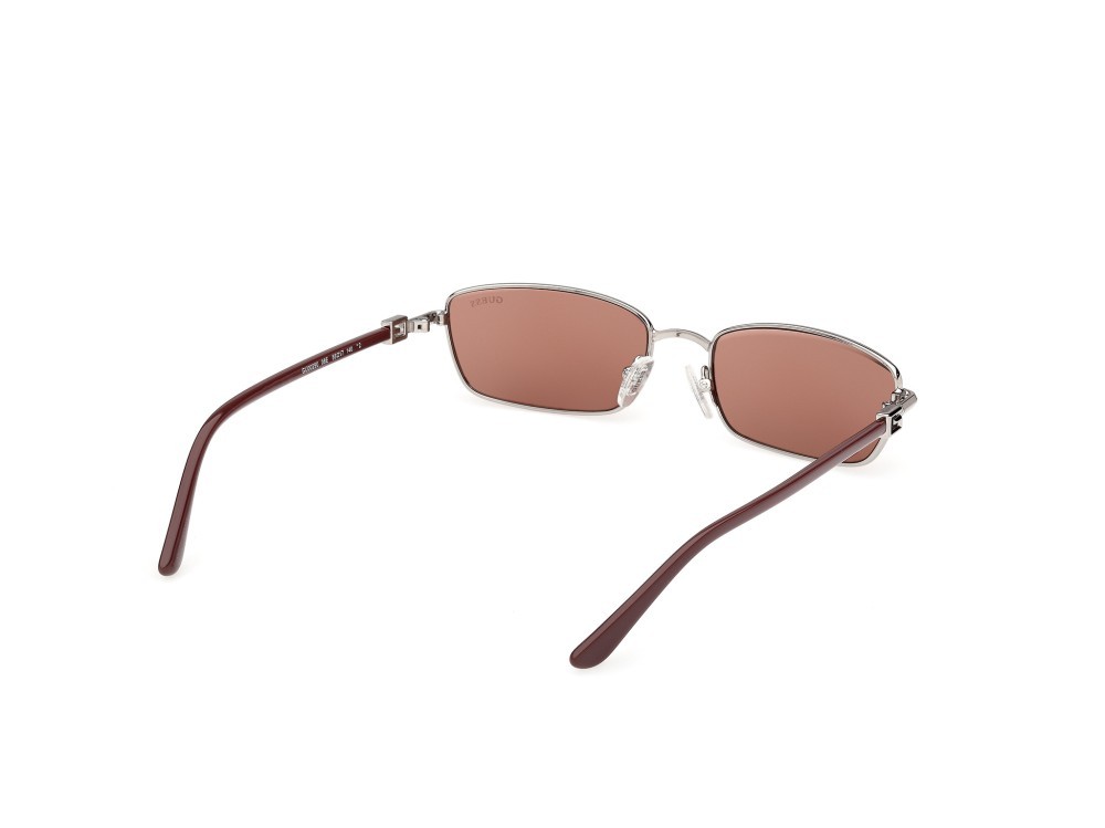Occhiali da sole Guess GU00290 (08E) colore antracite lucido / bordeaux lucido forma rettangolare lenti marrone