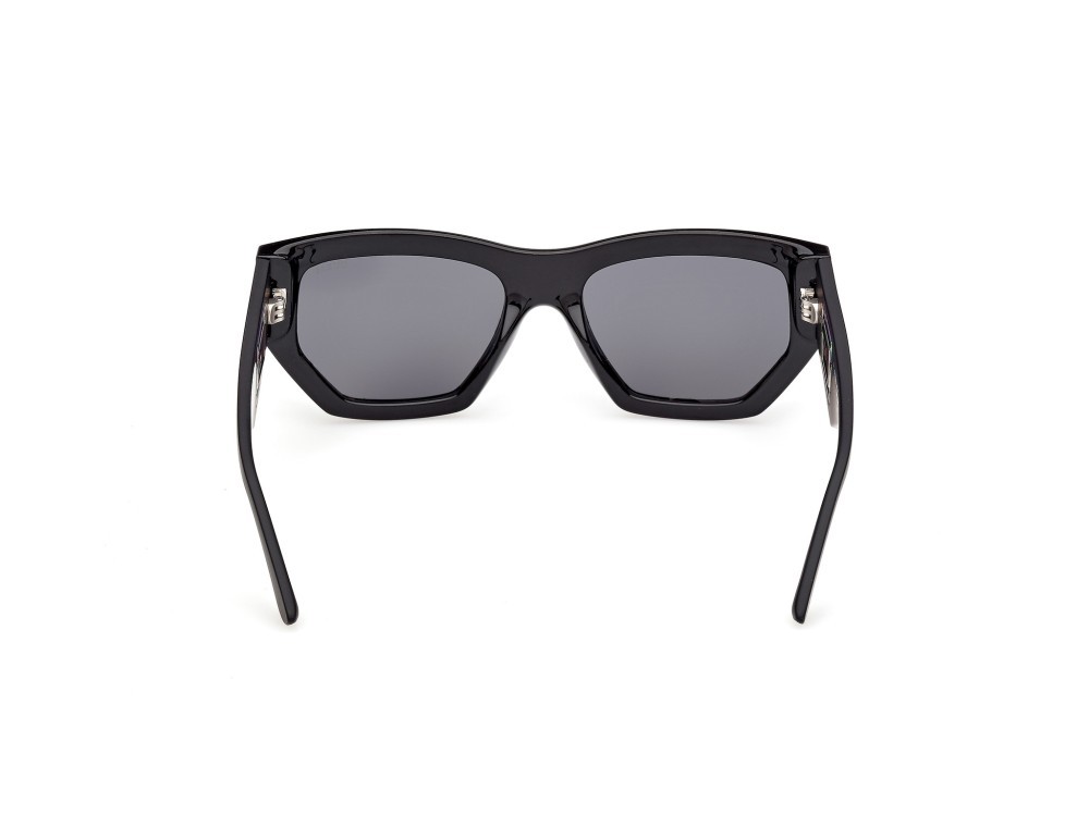 Occhiali da sole Guess GU00291 (01A) colore nero lucido / nero opaco forma geometrico lenti fumo
