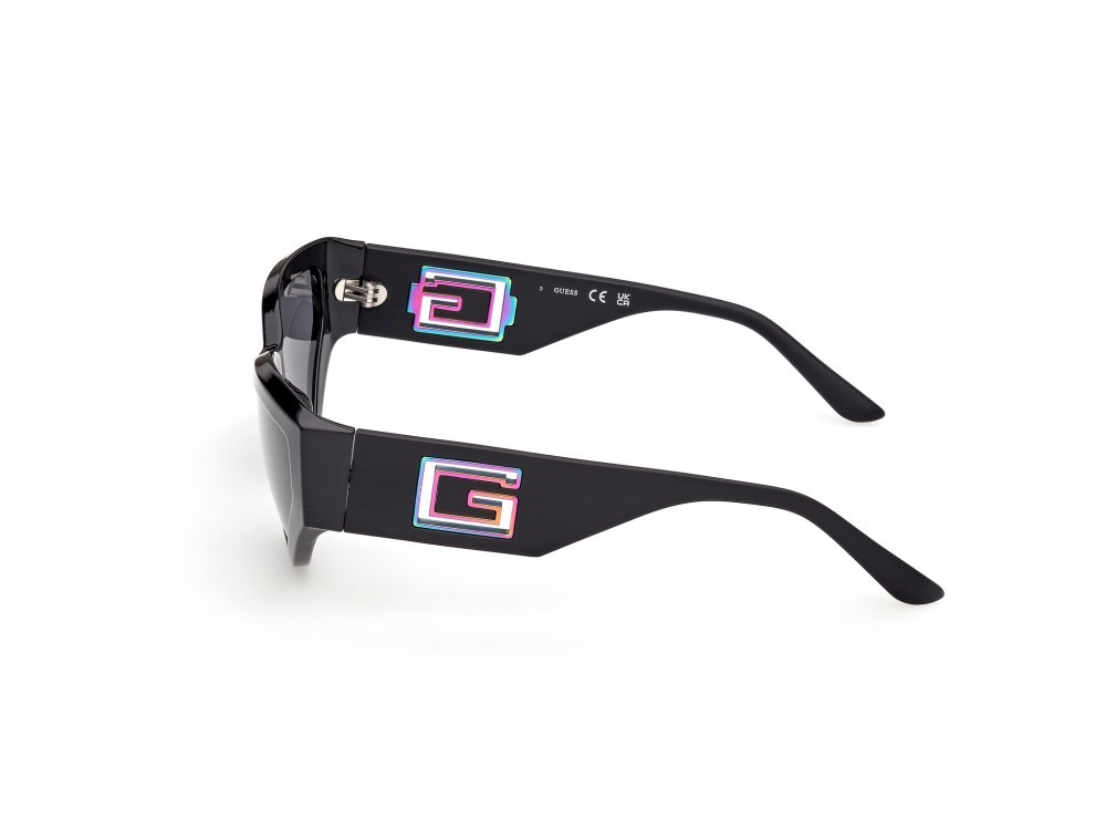 Occhiali da sole Guess GU00292 (01A) colore nero lucido  forma cat eye lenti fumo 