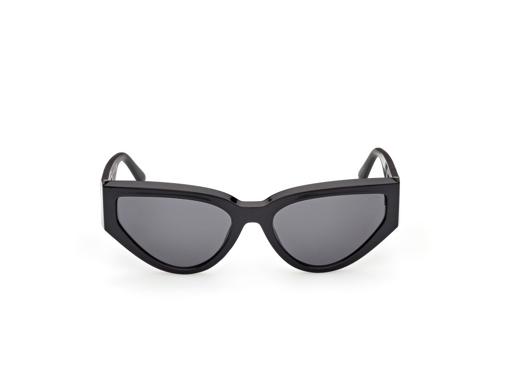 Occhiali da sole Guess GU00292 (01A) colore nero lucido  forma cat eye lenti fumo 