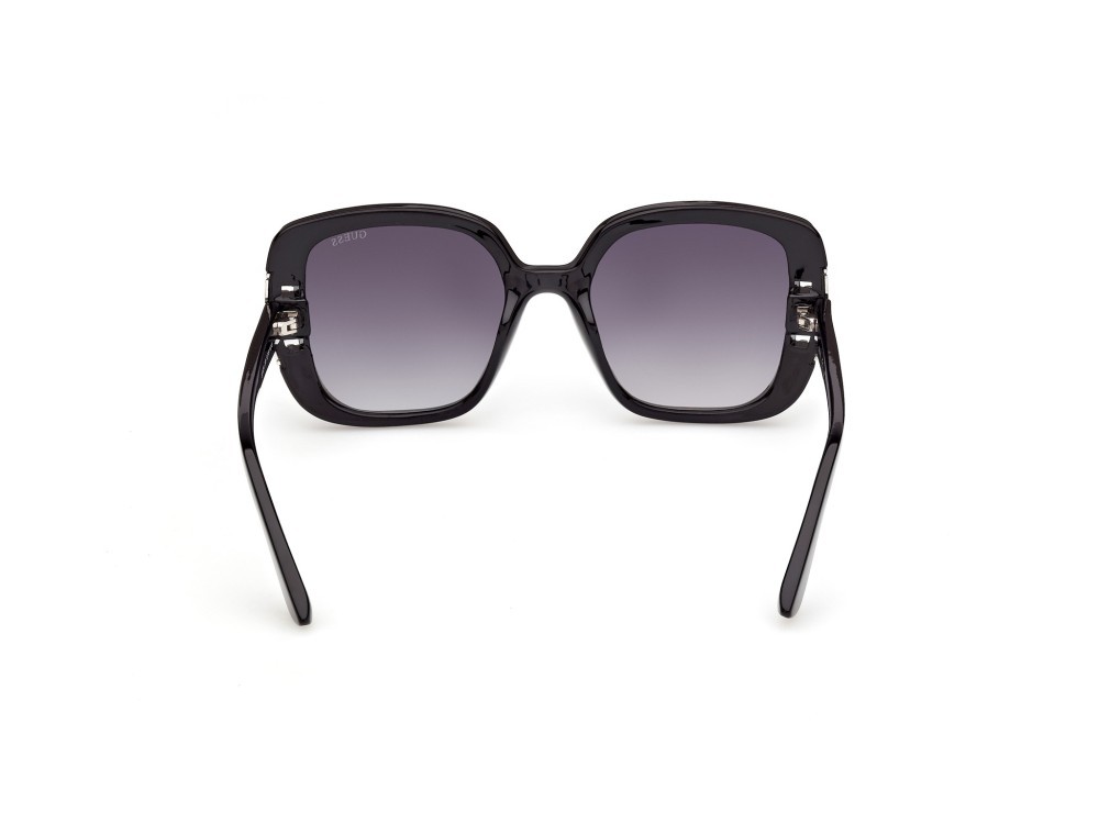 Occhiali da sole Guess GU00294 (01B) colore nero lucido forma quadrato lenti fumo grad.