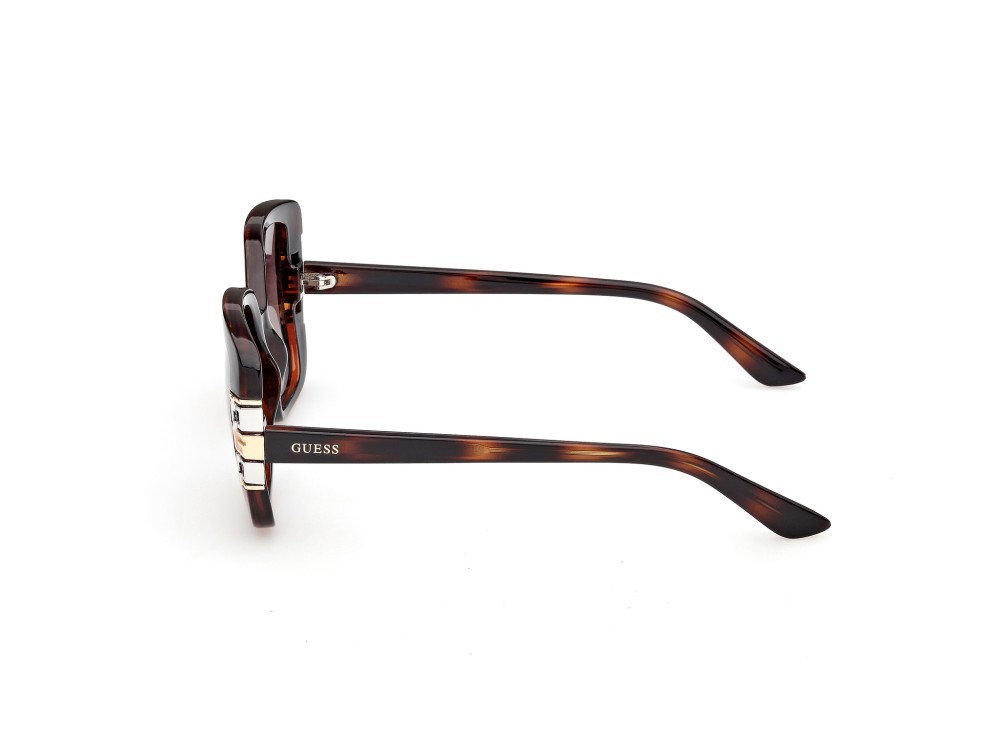 Occhiali da sole Guess GU00294 (52F) colore avana scura forma quadrato lenti marrone sfumato