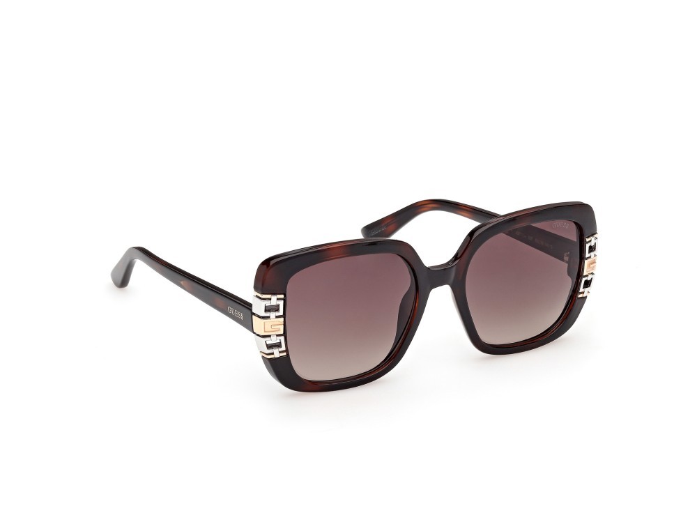 Occhiali da sole Guess GU00294 (52F) colore avana scura forma quadrato lenti marrone sfumato