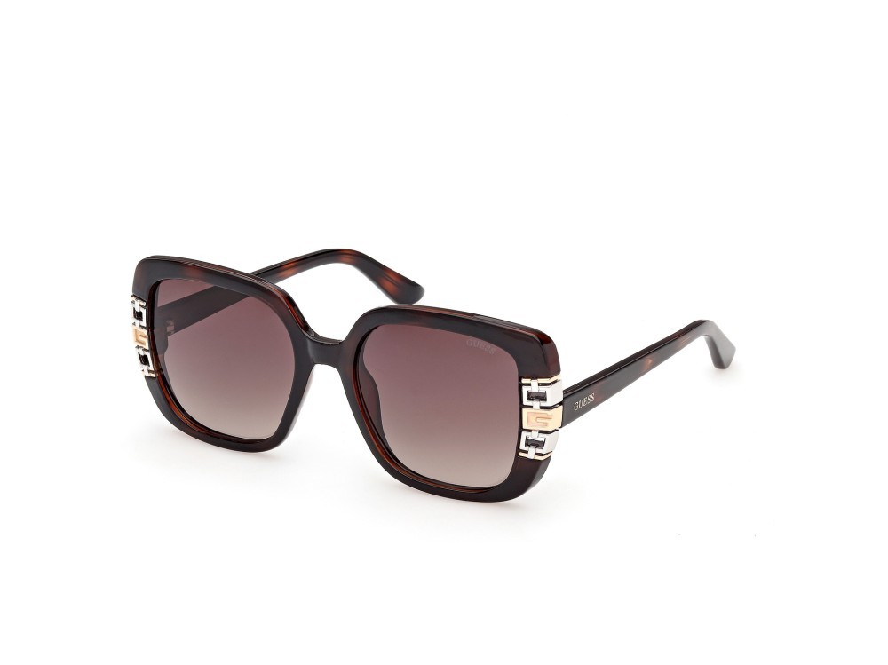 Occhiali da sole Guess GU00294 (52F) colore avana scura forma quadrato lenti marrone sfumato