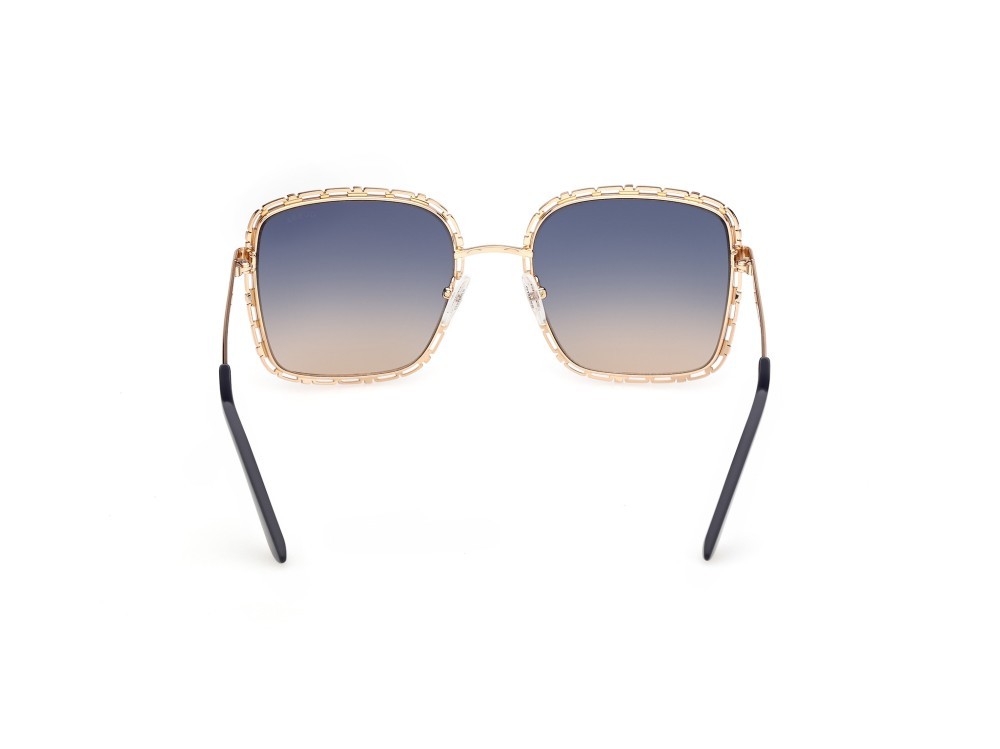 Occhiali da sole Guess GU00296 (32W) colore oro endura lucido forma quadrato lenti blu sfumato