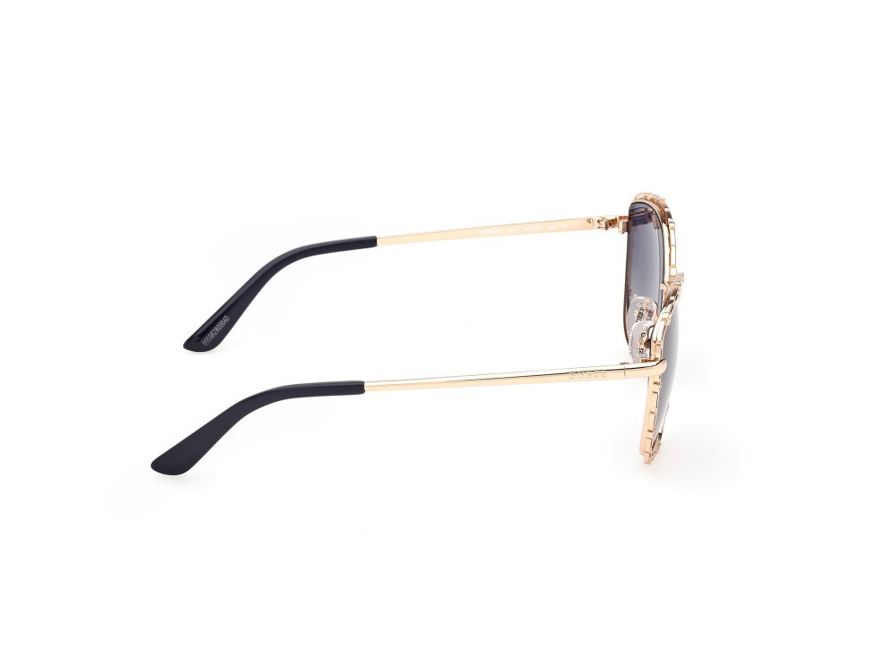 Occhiali da sole Guess GU00297 (32W) colore oro endura lucido forma rotondo lenti blu sfumato
