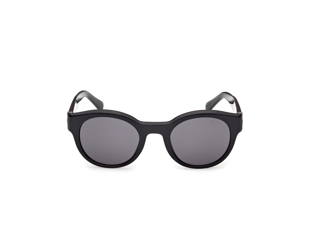 Occhiali da sole Guess GU00298 (01A) colore nero lucido  forma rotondo lenti fumo