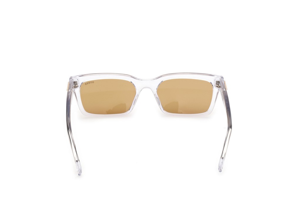 Occhiali da sole Guess GU00300 (26E) colore cristallo  forma rettangolare lenti marrone