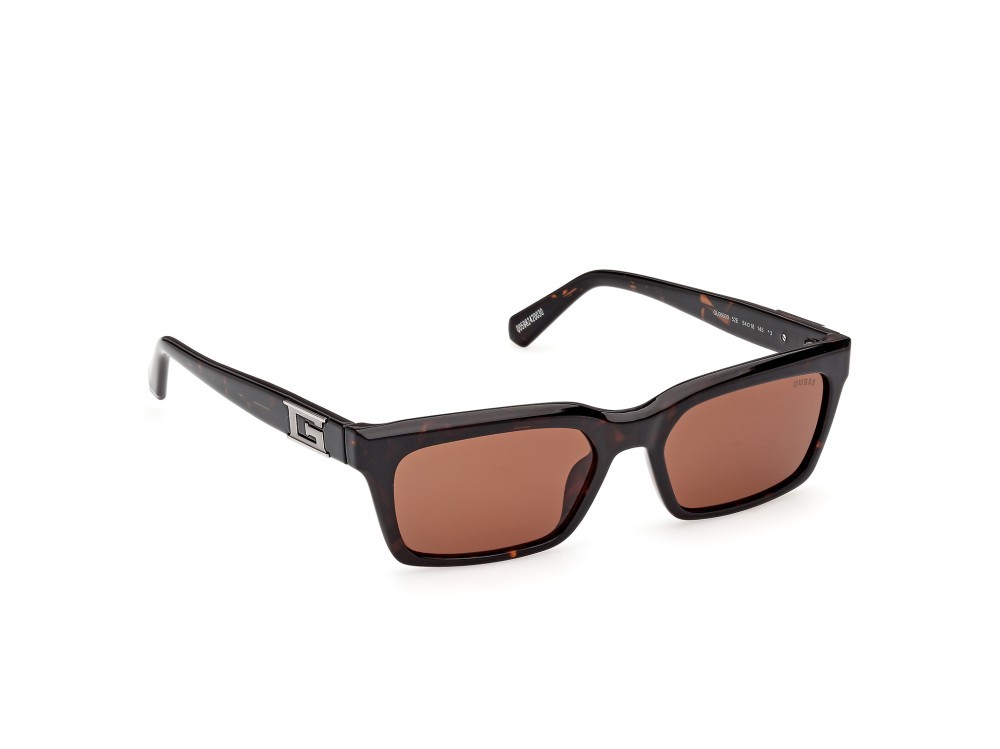 Occhiali da sole Guess GU00300 (52E) colore  avana scura  forma rettangolare lenti marrone