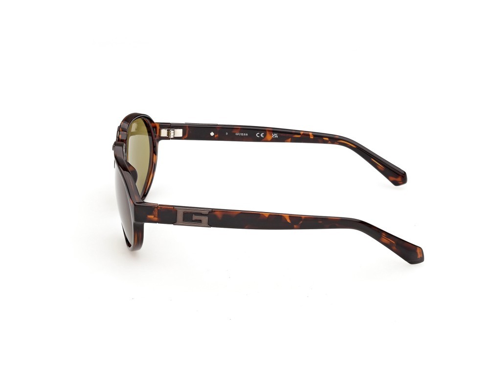 Occhiali da sole Guess GU00303 (52N) colore  avana scura forma aviator lenti verde