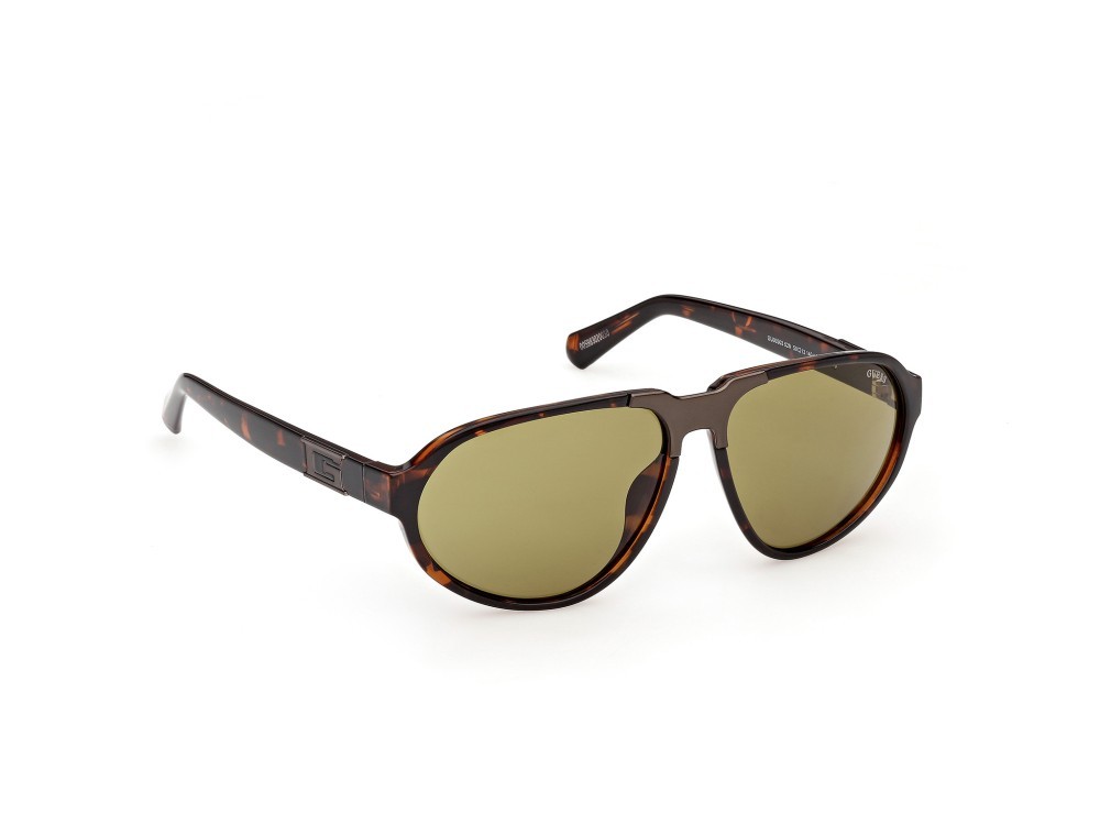Occhiali da sole Guess GU00303 (52N) colore  avana scura forma aviator lenti verde