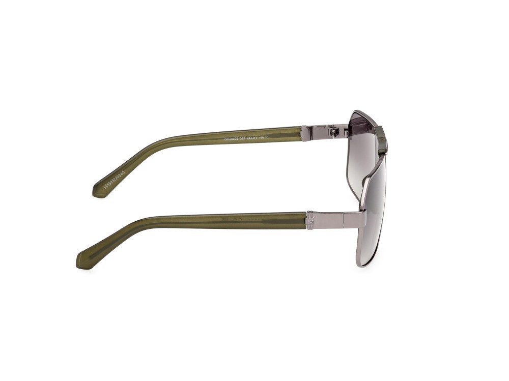 Sonnenbrillen Guess GU00305 (08P) farbe antracite lucido / verde scuro lucido form navigator gläser verde sfumato