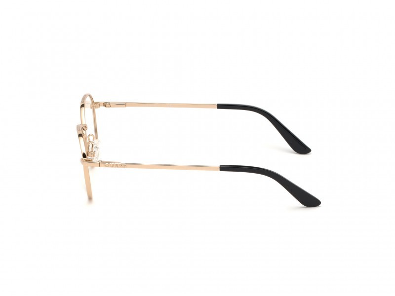 Eyeglasses Guess GU2724 (028) color oro rosé lucido shape round 