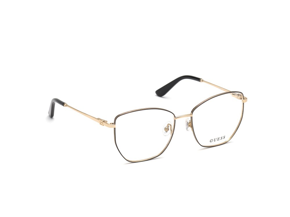Occhiali da vista Guess GU2825 (001) colore nero - oro pallido lucido forma quadrato 