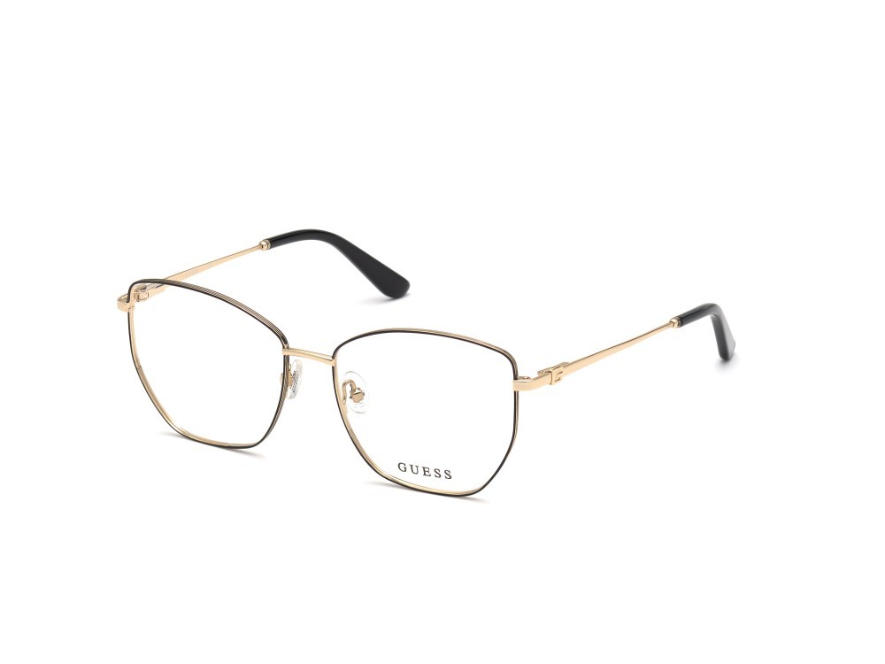 Occhiali da vista Guess GU2825 (001) colore nero - oro pallido lucido forma quadrato 