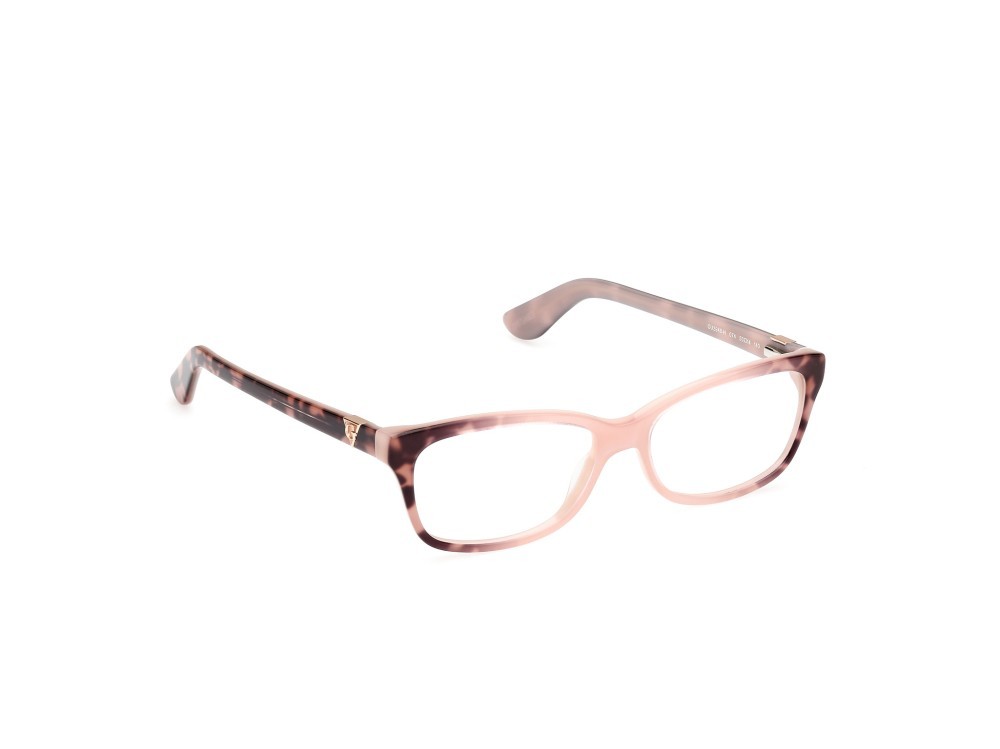 Brillen Guess GU2948-N (074) farbe rosa - avana coiorata form rechteckig 