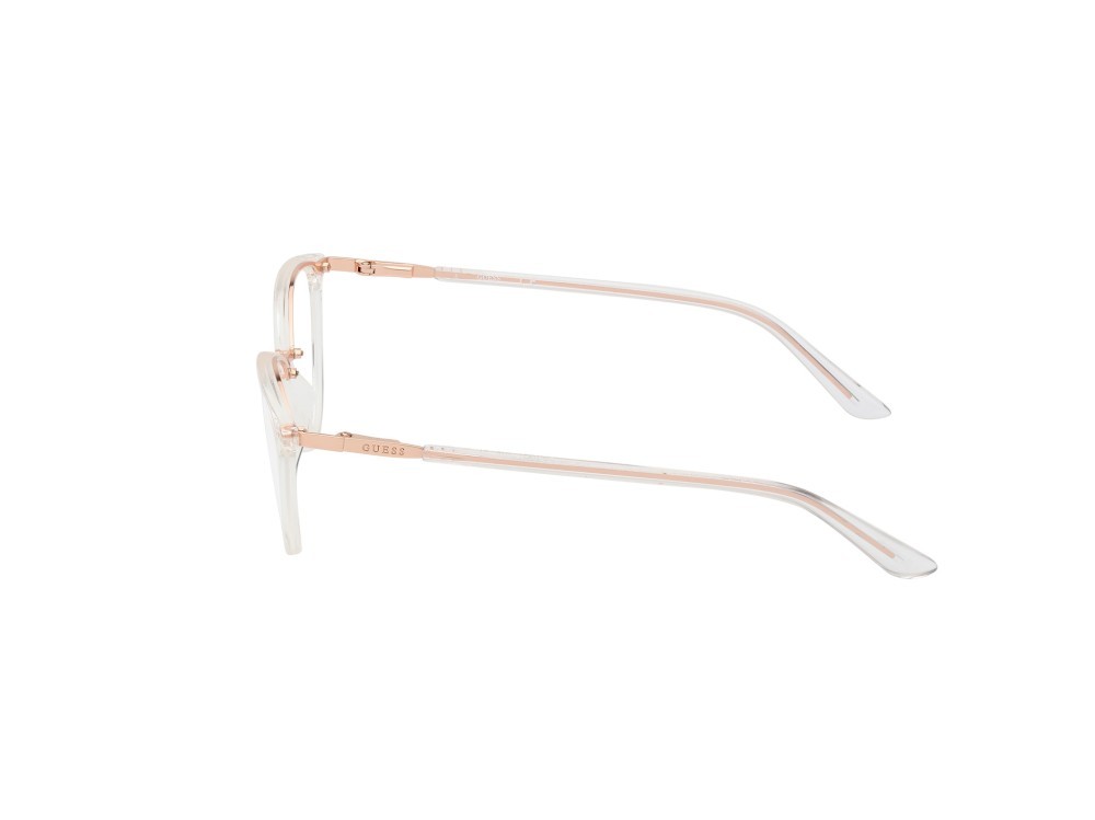 Occhiali da vista Guess GU2957 (026) colore cristallo forma cat eye lenti presentazione - clear lens