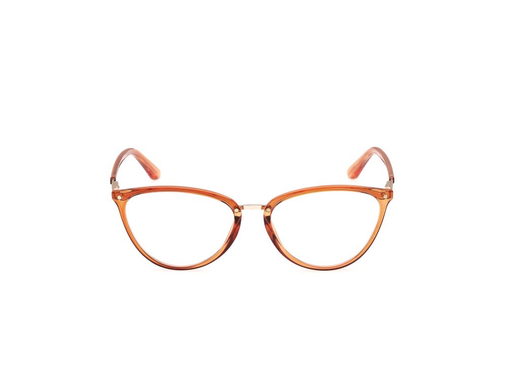 Brillen Guess GU2957 (044) farbe arancio / altro form cat-eye gläser presentazione - clear lens