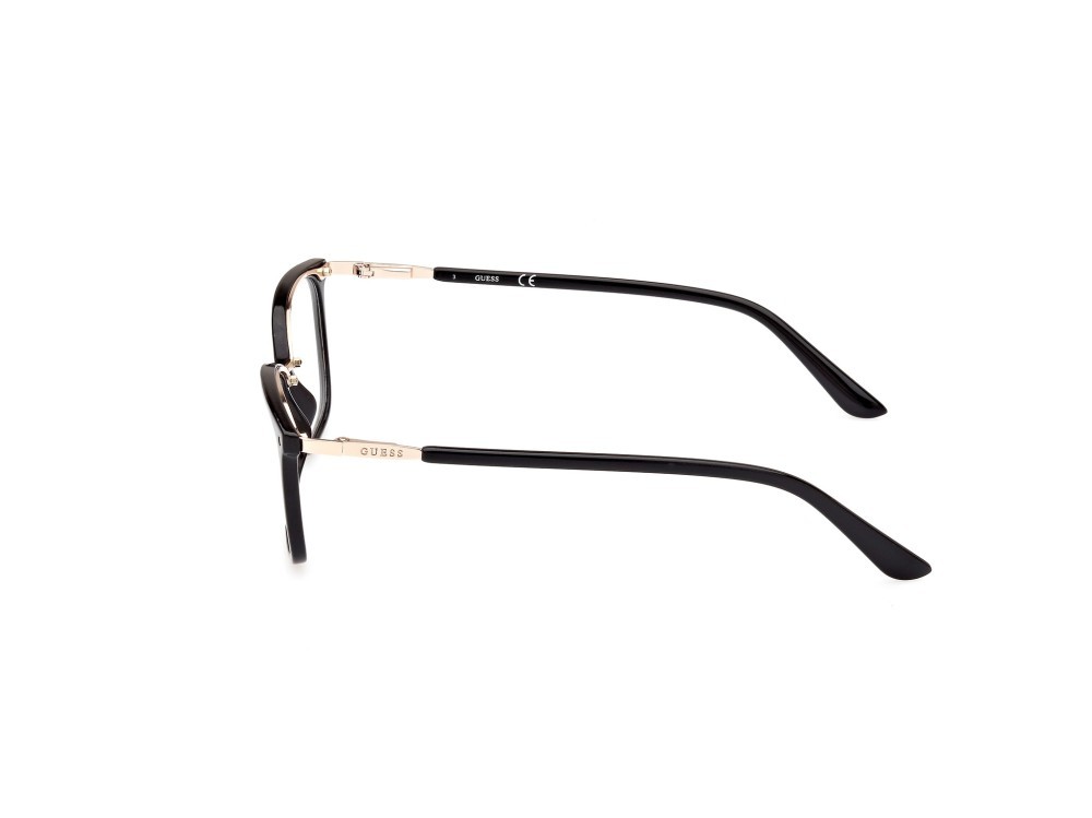 Occhiali da vista Guess GU2958 (001) colore nero lucido forma rettangolare lenti presentazione - clear lens