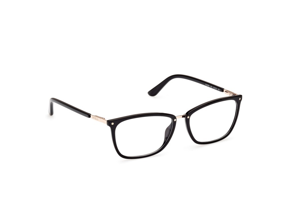 Occhiali da vista Guess GU2958 (001) colore nero lucido forma rettangolare lenti presentazione - clear lens