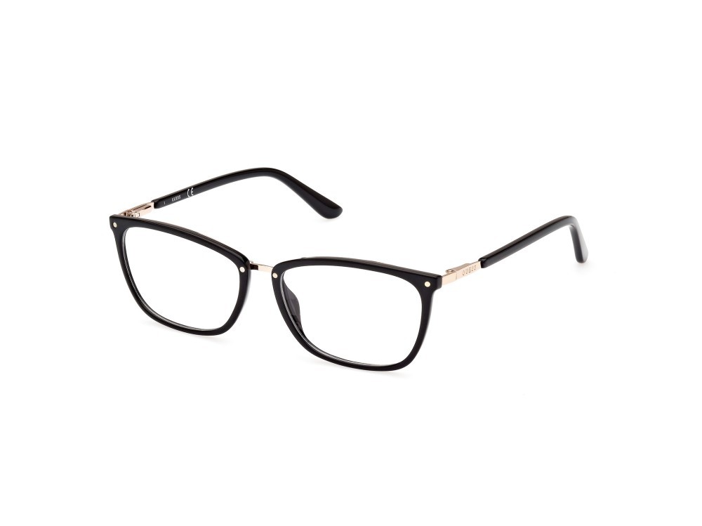 Occhiali da vista Guess GU2958 (001) colore nero lucido forma rettangolare lenti presentazione - clear lens