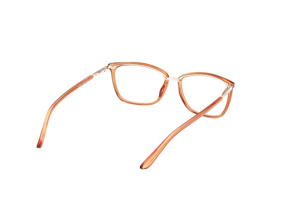 Brillen Guess GU2958 (044) farbe arancio / altro form rechteckig gläser presentazione - clear lens