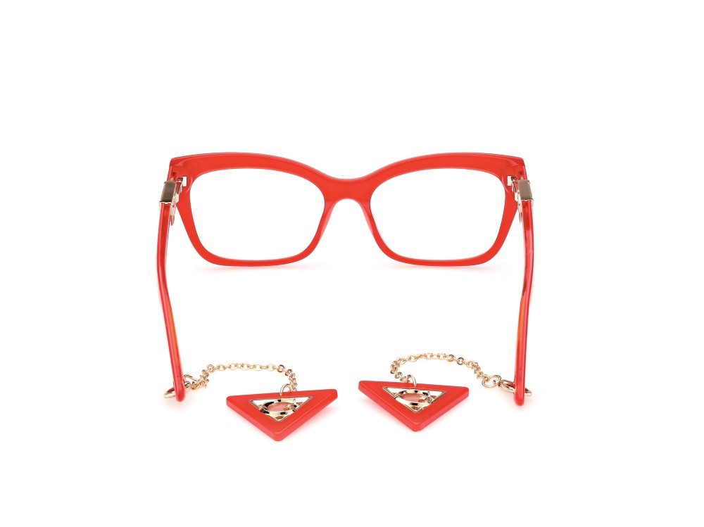 Brillen Guess GU2960 (066) farbe rosso lucido form rechteckig 