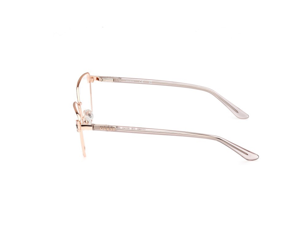 Eyeglasses Guess GU2969 (028) color oro rosè lucido shape butterfly 