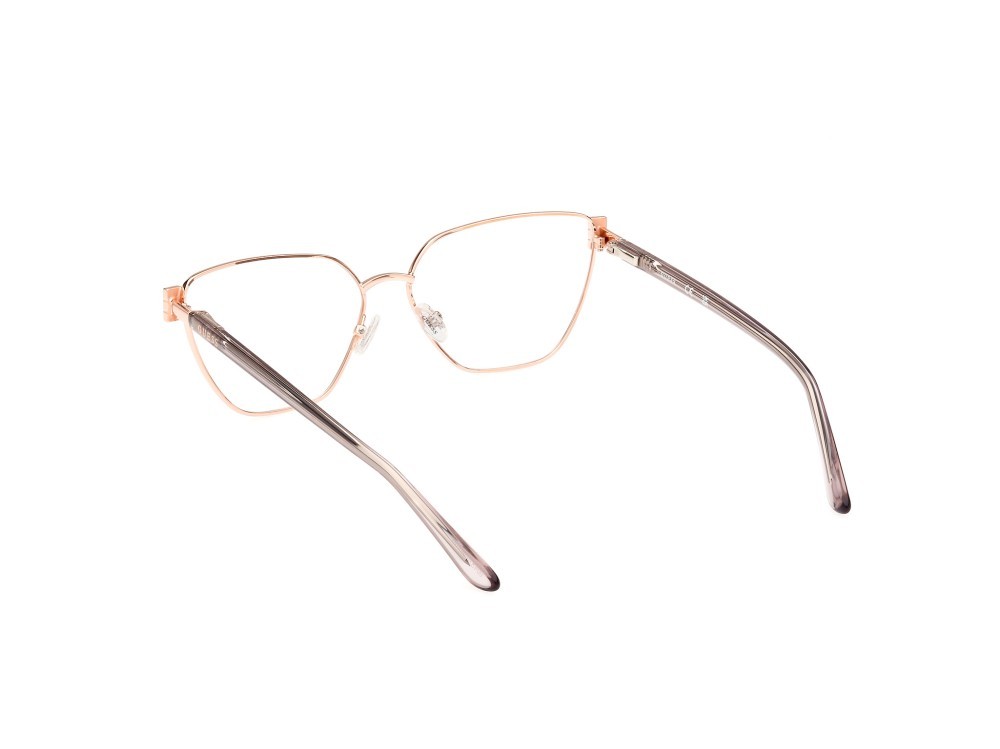 Eyeglasses Guess GU2969 (028) color oro rosè lucido shape butterfly 