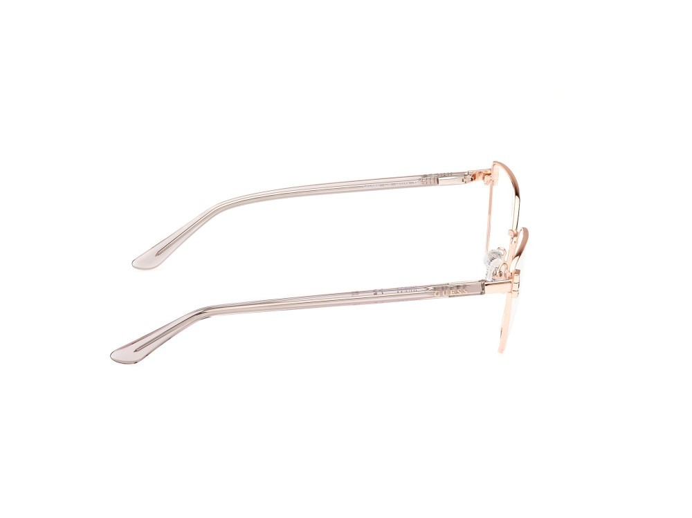 Eyeglasses Guess GU2969 (028) color oro rosè lucido shape butterfly 