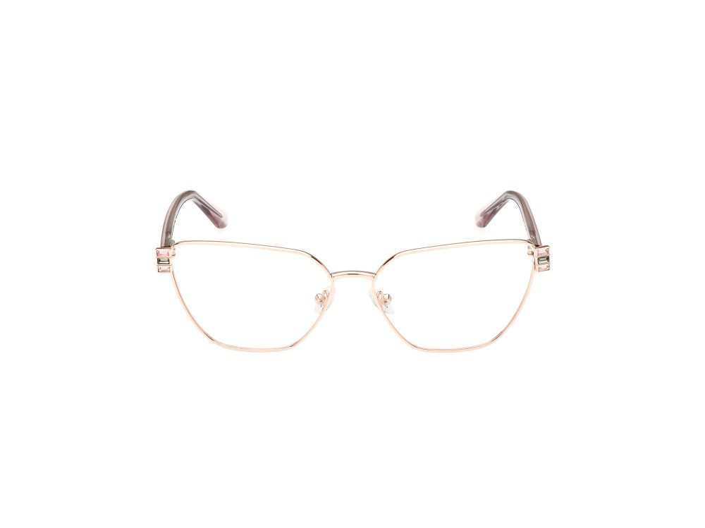 Eyeglasses Guess GU2969 (028) color oro rosè lucido shape butterfly 