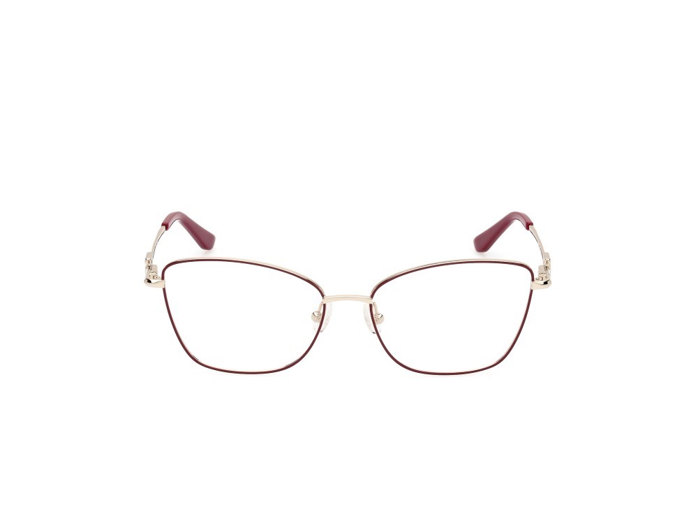 Occhiali da vista Guess GU2974 (071) colore bordeaux lucido - oro pallido lucido forma cat eye 