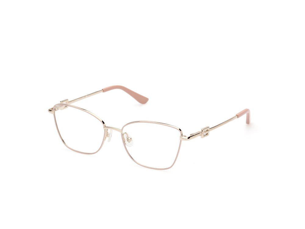 Occhiali da vista Guess GU2974 (074) colore oro rosa lucido - oro pallido lucido forma cat eye 