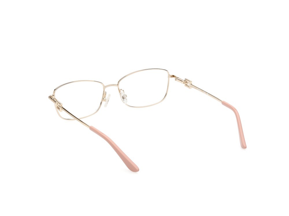 Eyeglasses Guess GU2975 (074) color oro rosa lucido - oro pallido lucido shape rectangle 