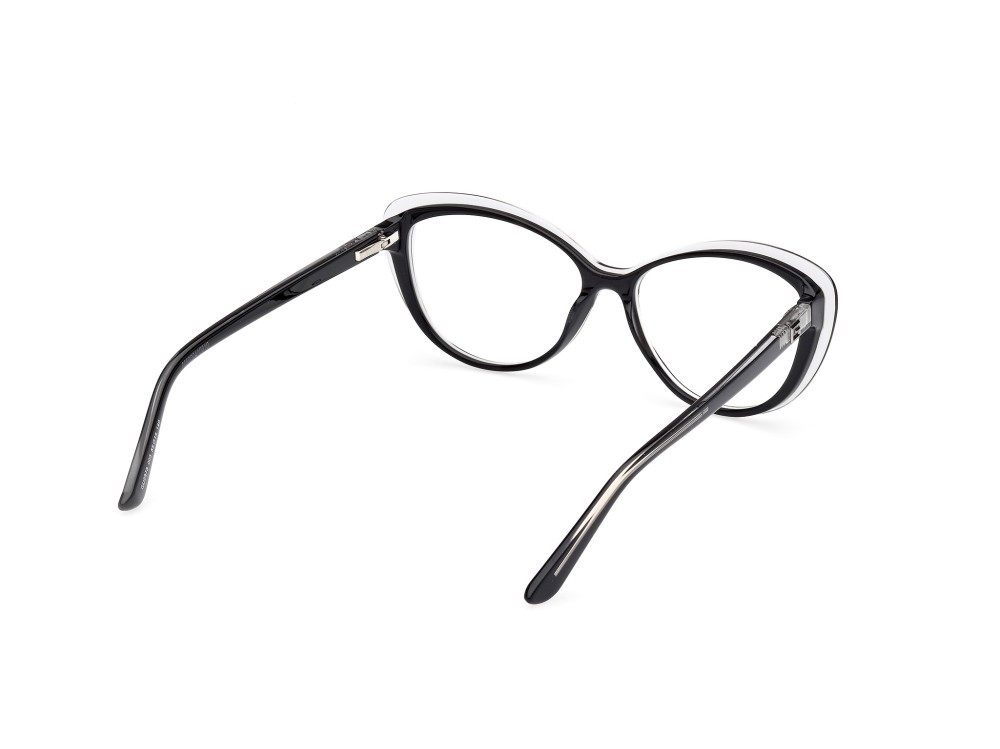 Eyeglasses Guess GU2978 (005) color nero - cristallo shape cat eye 