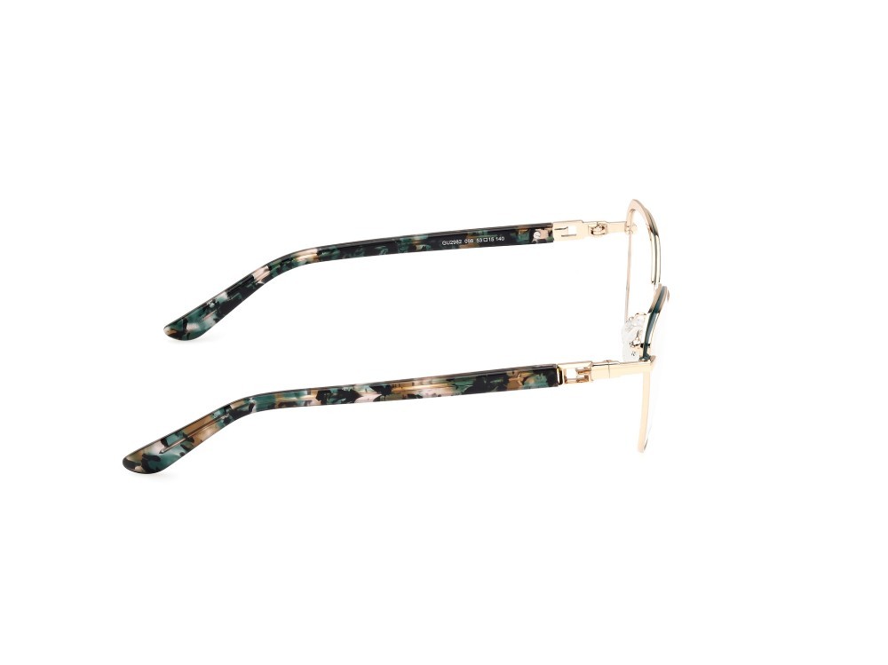 Occhiali da vista Guess GU2982 (098) colore verde scuro lucido - verde scuro avana forma rotondo 
