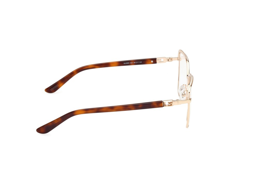 Occhiali da vista Guess GU2983 (024) colore bianco lucido - avana bionda forma geometrico 