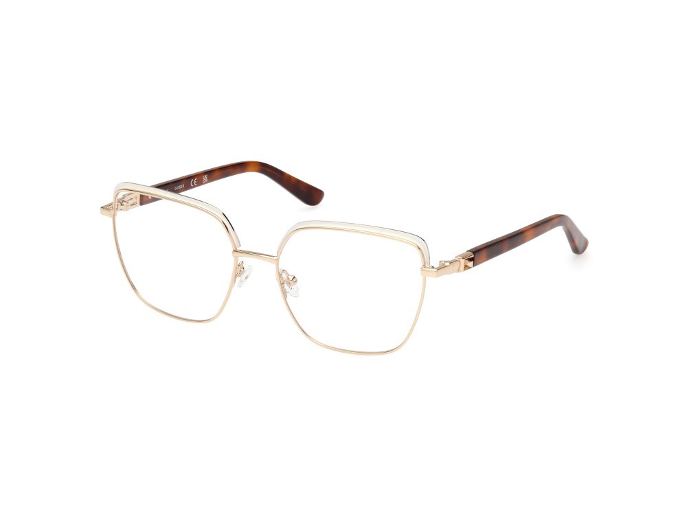 Occhiali da vista Guess GU2983 (024) colore bianco lucido - avana bionda forma geometrico 