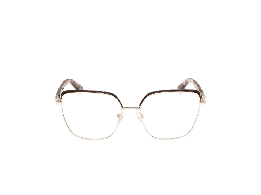 Occhiali da vista Guess GU2983 (050) colore marrone scuro lucido - marrone chiaro avana forma geometrico 