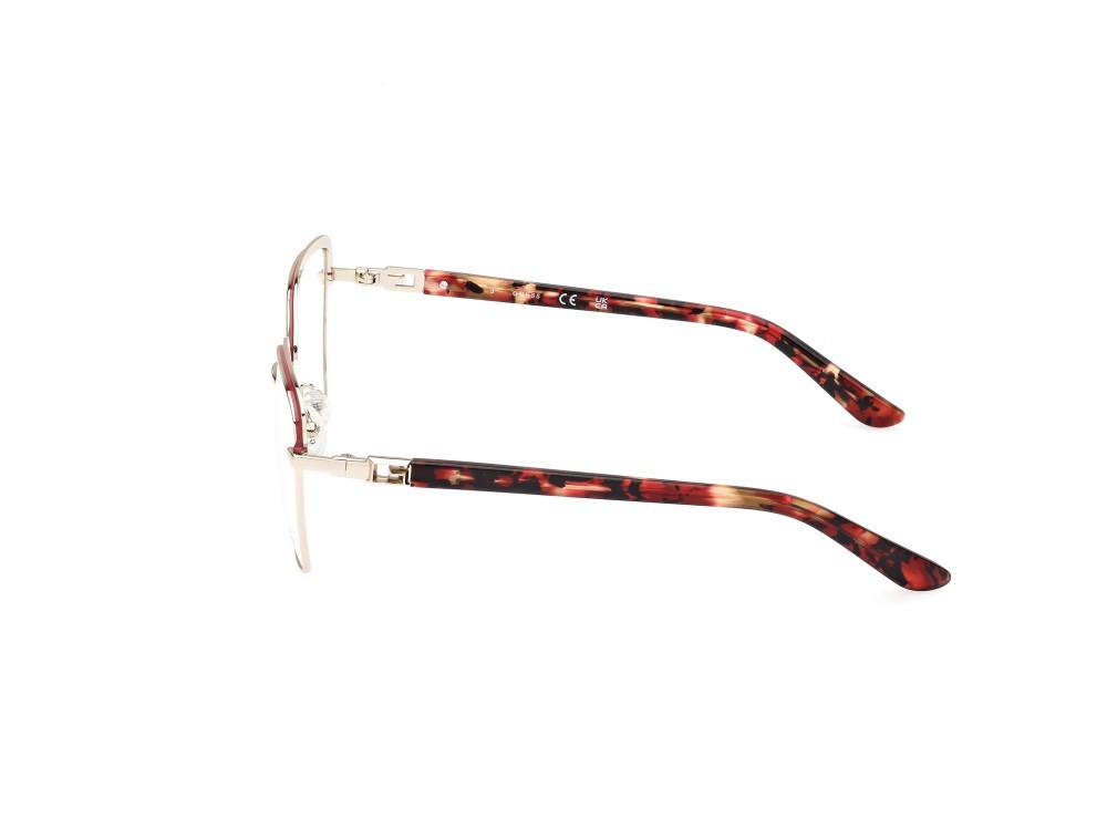 Occhiali da vista Guess GU2983 (071) colore bordeaux lucido - avana rossa forma geometrico 