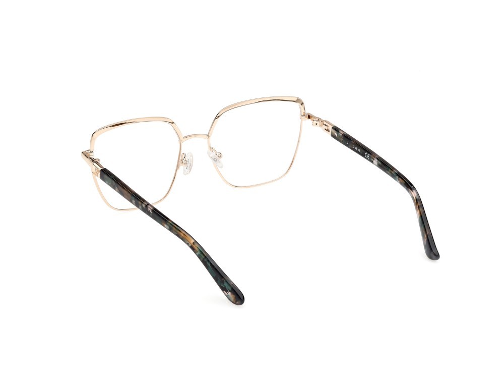 Occhiali da vista Guess GU2983 (098) colore verde scuro lucido - verde scuro avana forma geometrico 