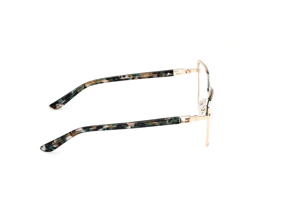 Occhiali da vista Guess GU2983 (098) colore verde scuro lucido - verde scuro avana forma geometrico 